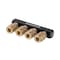 Intertool Air Splitter Manifold, 4-Way, Straight, Brass Couplers PT08-1856 - alternate 2